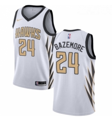Youth Nike Atlanta Hawks 24 Kent Bazemore Swingman White NBA Jersey City Edition Youth Nike Atlanta Hawks 24 Kent Bazemore Swingman White NBA Jersey City Edition