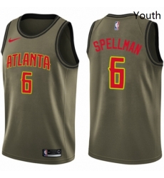 Youth Nike Atlanta Hawks 6 Omari Spellman Swingman Green Salute to Service NBA Jersey Youth Nike Atlanta Hawks 6 Omari Spellman Swingman Green Salute to Service NBA Jersey
