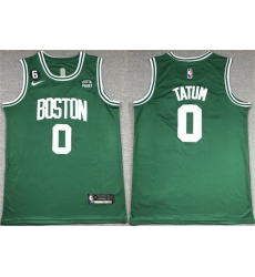 Men Boston Celtics 0 Jayson Tatum Green No 6 Patch Stitched Basketball Jersey Men Boston Celtics 0 Jayson Tatum Green No 6 Patch Stitched Basketball Jersey