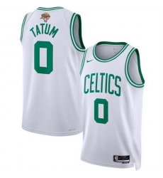 Men Boston Celtics 0 Jayson Tatum White 2024 Finals Association Edition Stitched Basketball Jersey Men Boston Celtics 0 Jayson Tatum White 2024 Finals Association Edition Stitched Basketball Jersey