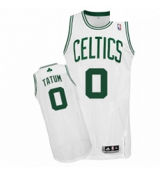 Mens Adidas Boston Celtics 0 Jayson Tatum Authentic White Home NBA Jersey Mens Adidas Boston Celtics 0 Jayson Tatum Authentic White Home NBA Jersey