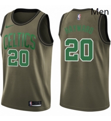 Mens Nike Boston Celtics 20 Gordon Hayward Swingman Green Salute to Service NBA Jersey Mens Nike Boston Celtics 20 Gordon Hayward Swingman Green Salute to Service NBA Jersey