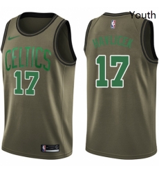 Youth Nike Boston Celtics 17 John Havlicek Swingman Green Salute to Service NBA Jersey Youth Nike Boston Celtics 17 John Havlicek Swingman Green Salute to Service NBA Jersey