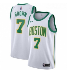 Youth Nike Boston Celtics 7 Jaylen Brown Swingman White NBA Jersey City Edition Youth Nike Boston Celtics 7 Jaylen Brown Swingman White NBA Jersey City Edition