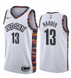 Men Brooklyn Nets 13 James Harden White 2020 City Edition Nike Swingman Jersey Men Brooklyn Nets 13 James Harden White 2020 City Edition Nike Swingman Jersey