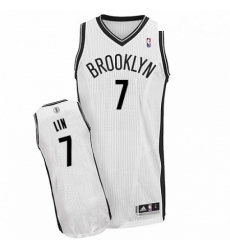 Mens Adidas Brooklyn Nets 7 Jeremy Lin Authentic White Home NBA Jersey Mens Adidas Brooklyn Nets 7 Jeremy Lin Authentic White Home NBA Jersey