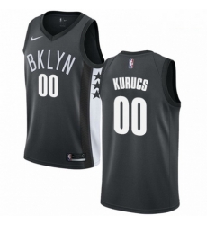 Mens Nike Brooklyn Nets 00 Rodions Kurucs Swingman Gray NBA Jersey Statement Edition Mens Nike Brooklyn Nets 00 Rodions Kurucs Swingman Gray NBA Jersey Statement Edition