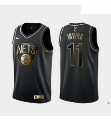 Nets 11 Kyrie Irving Black Gold Nike Swingman Jersey Nets 11 Kyrie Irving Black Gold Nike Swingman Jersey