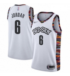 Nets 6 DeAndre Jordan White Basketball Swingman City Edition 2019 20 Jersey Nets 6 DeAndre Jordan White Basketball Swingman City Edition 2019 20 Jersey