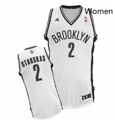 Womens Adidas Brooklyn Nets 2 Nik Stauskas Swingman White Home NBA Jersey Womens Adidas Brooklyn Nets 2 Nik Stauskas Swingman White Home NBA Jersey