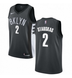 Womens Nike Brooklyn Nets 2 Nik Stauskas Swingman Gray NBA Jersey Statement Edition Womens Nike Brooklyn Nets 2 Nik Stauskas Swingman Gray NBA Jersey Statement Edition