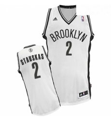 Youth Adidas Brooklyn Nets 2 Nik Stauskas Swingman White Home NBA Jersey Youth Adidas Brooklyn Nets 2 Nik Stauskas Swingman White Home NBA Jersey