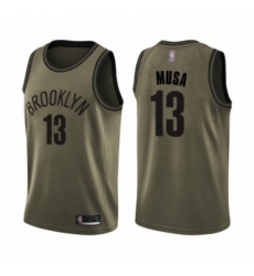Youth Brooklyn Nets 13 Dzanan Musa Swingman Green Salute to Service Basketball Jersey Youth Brooklyn Nets 13 Dzanan Musa Swingman Green Salute to Service Basketball Jersey