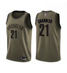 Youth Brooklyn Nets 21 Wilson Chandler Swingman Green Salute to Service Basketball Jersey Youth Brooklyn Nets 21 Wilson Chandler Swingman Green Salute to Service Basketball Jersey