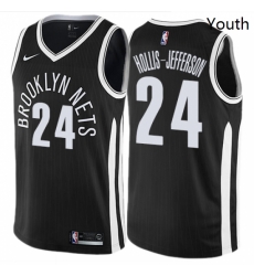 Youth Nike Brooklyn Nets 24 Rondae Hollis Jefferson Swingman Black NBA Jersey City Edition Youth Nike Brooklyn Nets 24 Rondae Hollis Jefferson Swingman Black NBA Jersey City Edition