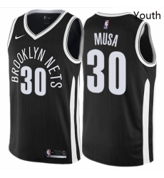 Youth Nike Brooklyn Nets 30 Dzanan Musa Swingman Black NBA Jersey City Edition Youth Nike Brooklyn Nets 30 Dzanan Musa Swingman Black NBA Jersey City Edition