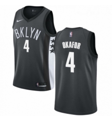 Youth Nike Brooklyn Nets 4 Jahlil Okafor Authentic Gray NBA Jersey Statement Edition Youth Nike Brooklyn Nets 4 Jahlil Okafor Authentic Gray NBA Jersey Statement Edition