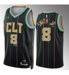 Charlotte Hornets Dennis Smith Jr. 2022-23 City Edition Black #8 Jersey Swingman Charlotte Hornets Dennis Smith Jr. 2022-23 City Edition Black #8 Jersey Swingman