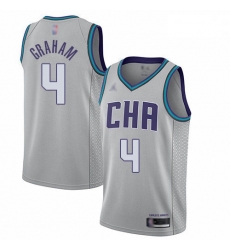 Hornets 4 Devonte Graham Gray Basketball Jordan Swingman City Edition 2019 20 Jersey Hornets 4 Devonte Graham Gray Basketball Jordan Swingman City Edition 2019 20 Jersey
