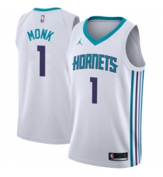 Men Nike Charlotte Hornets 1 Malik Monk White NBA Jordan Swingman Association Edition Jersey Men Nike Charlotte Hornets 1 Malik Monk White NBA Jordan Swingman Association Edition Jersey