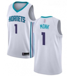 Men White Malik Monk Men Jersey #1 Authentic Charlotte Hornets Basketball Association Edition Men White Malik Monk Men Jersey #1 Authentic Charlotte Hornets Basketball Association Edition