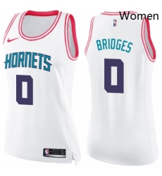 Womens Nike Charlotte Hornets 0 Miles Bridges Swingman White Pink Fashion NBA Jersey Womens Nike Charlotte Hornets 0 Miles Bridges Swingman White Pink Fashion NBA Jersey