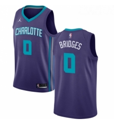 Womens Nike Jordan Charlotte Hornets 0 Miles Bridges Swingman Purple NBA Jersey Statement Edition Womens Nike Jordan Charlotte Hornets 0 Miles Bridges Swingman Purple NBA Jersey Statement Edition