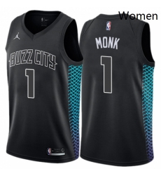 Womens Nike Jordan Charlotte Hornets 1 Malik Monk Swingman Black NBA Jersey City Edition Womens Nike Jordan Charlotte Hornets 1 Malik Monk Swingman Black NBA Jersey City Edition
