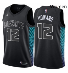 Womens Nike Jordan Charlotte Hornets 12 Dwight Howard Swingman Black NBA Jersey City Edition Womens Nike Jordan Charlotte Hornets 12 Dwight Howard Swingman Black NBA Jersey City Edition