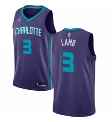 Womens Nike Jordan Charlotte Hornets 3 Jeremy Lamb Authentic Purple NBA Jersey Statement Edition Womens Nike Jordan Charlotte Hornets 3 Jeremy Lamb Authentic Purple NBA Jersey Statement Edition