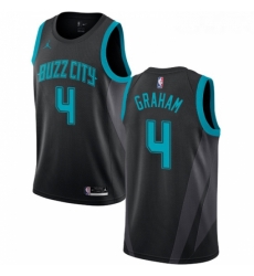 Womens Nike Jordan Charlotte Hornets 4 Devonte Graham Swingman Black NBA Jersey 2018 19 City Edition Womens Nike Jordan Charlotte Hornets 4 Devonte Graham Swingman Black NBA Jersey 2018 19 City Edition