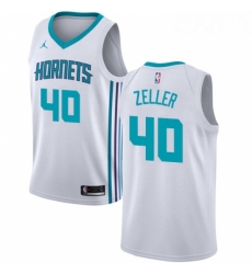 Womens Nike Jordan Charlotte Hornets 40 Cody Zeller Authentic White NBA Jersey Association Edition Womens Nike Jordan Charlotte Hornets 40 Cody Zeller Authentic White NBA Jersey Association Edition