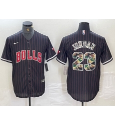 Men Chicago Bulls 23 Michael Jordan Gray Camo Cool Base Stitched Baseball Jersey 5 Men Chicago Bulls 23 Michael Jordan Gray Camo Cool Base Stitched Baseball Jersey 5