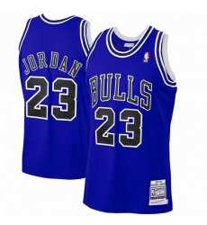 Men Chicago Bulls 23 Michael Jordan Royal Stitched Basketball Jersey