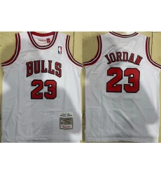 Men Chicago Bulls 23 Michael Jordan White 1997 98 Stitched JerseyA Men Chicago Bulls 23 Michael Jordan White 1997 98 Stitched JerseyA