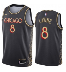 Men Chicago Bulls 8 Zach Lavine Black 2020 21 City Edition Nike Swingman Jersey Men Chicago Bulls 8 Zach Lavine Black 2020 21 City Edition Nike Swingman Jersey