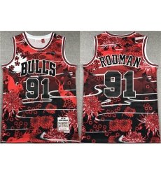 Men Chicago Bulls 91 Dennis Rodman Black Red Stitched Jersey Men Chicago Bulls 91 Dennis Rodman Black Red Stitched Jersey