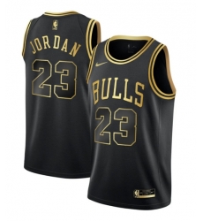 Men Chicago Bulls Michael Jordan Black Gold Stitched NBA Jersey Men Chicago Bulls Michael Jordan Black Gold Stitched NBA Jersey