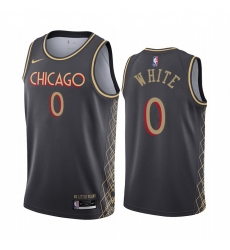 Men Nike Chicago Bulls 0 Coby White Black NBA Swingman 2020 21 City Edition Jersey Men Nike Chicago Bulls 0 Coby White Black NBA Swingman 2020 21 City Edition Jersey