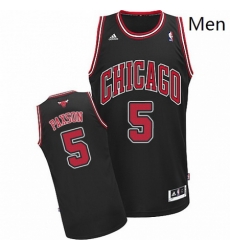 Mens Adidas Chicago Bulls 5 John Paxson Swingman Black Alternate NBA Jersey Mens Adidas Chicago Bulls 5 John Paxson Swingman Black Alternate NBA Jersey