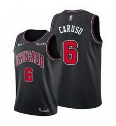 Men's Chicago Bulls #6 Alex Caruso Black Edition Swingman Stitched Basketball Jersey Men's Chicago Bulls #6 Alex Caruso Black Edition Swingman Stitched Basketball Jersey