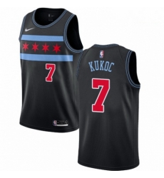 Mens Nike Chicago Bulls 7 Toni Kukoc Swingman Black NBA Jersey City Edition Mens Nike Chicago Bulls 7 Toni Kukoc Swingman Black NBA Jersey City Edition