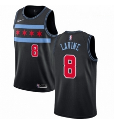 Mens Nike Chicago Bulls 8 Zach LaVine Swingman Black NBA Jersey City Edition Mens Nike Chicago Bulls 8 Zach LaVine Swingman Black NBA Jersey City Edition