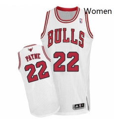 Womens Adidas Chicago Bulls 22 Cameron Payne Authentic White Home NBA Jersey Womens Adidas Chicago Bulls 22 Cameron Payne Authentic White Home NBA Jersey
