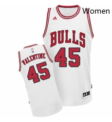 Womens Adidas Chicago Bulls 45 Denzel Valentine Swingman White Home NBA Jersey Womens Adidas Chicago Bulls 45 Denzel Valentine Swingman White Home NBA Jersey