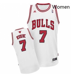 Womens Adidas Chicago Bulls 7 Toni Kukoc Swingman White Home NBA Jersey Womens Adidas Chicago Bulls 7 Toni Kukoc Swingman White Home NBA Jersey