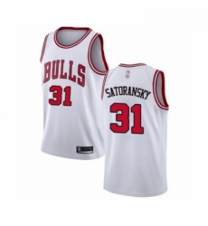 Womens Chicago Bulls 31 Tomas Satoransky Authentic White Basketball Jersey Association Edition Womens Chicago Bulls 31 Tomas Satoransky Authentic White Basketball Jersey Association Edition