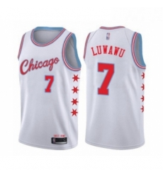 Womens Chicago Bulls 7 Timothe Luwawu Swingman White Basketball Jersey City Edition Womens Chicago Bulls 7 Timothe Luwawu Swingman White Basketball Jersey City Edition