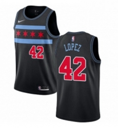 Womens Nike Chicago Bulls 42 Robin Lopez Swingman Black NBA Jersey City Edition Womens Nike Chicago Bulls 42 Robin Lopez Swingman Black NBA Jersey City Edition
