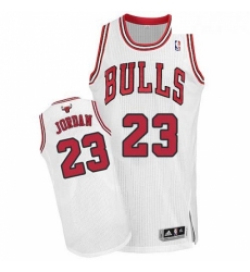 Youth Adidas Chicago Bulls 23 Michael Jordan Authentic White Home NBA Jersey Youth Adidas Chicago Bulls 23 Michael Jordan Authentic White Home NBA Jersey